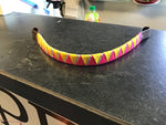 Pink/yellow/silver browband