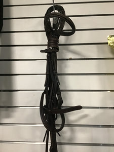 Oak stitched bridle w braided reins(full)