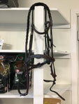 Full size plain bridle w reins