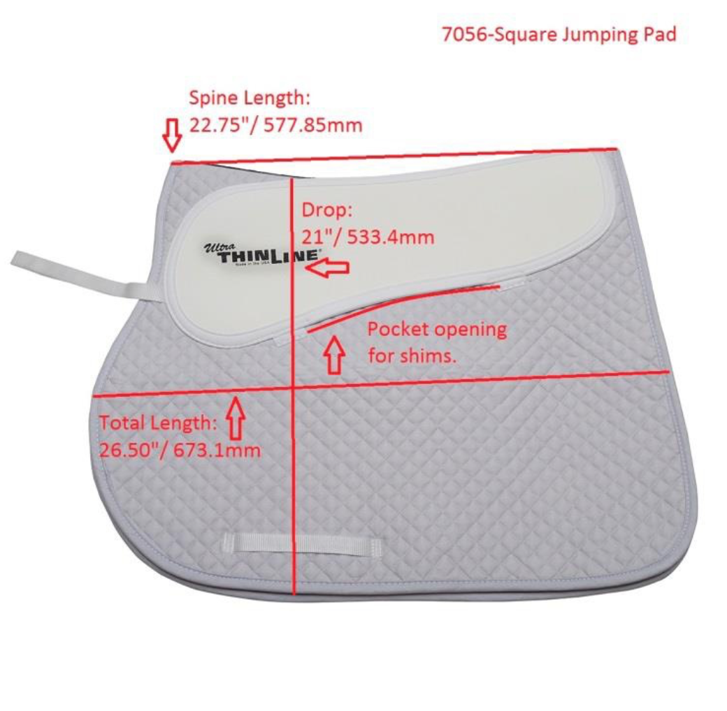 ThinLine Close Contact Cotton Quilted Saddle Pad