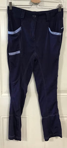 Ladies blue riding pant 32